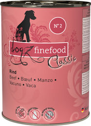 Produktbild von Dogz Finefood Classic No. 02 Hundefutter Rind 400 g - 6 x 400 g