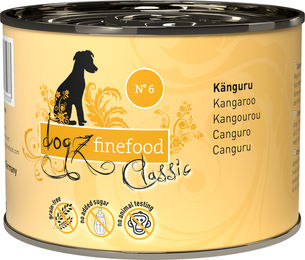 Dogz Finefood Classic No. 06 Hundefutter Känguru Sensitive 200 g - 6 x 200 g – Bild 1 von 2