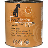 Produktbild von Dogz Finefood Classic No. 08 Hundefutter Pute und Ziege 800 g