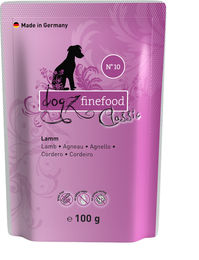 Dogz Finefood Hundefutter Nass Lamm und Fisch Getreidefrei und Zuckerfrei mit hohem Fleischanteil 100 g Beutel - 12 x 100 g – Bild 1 von 5