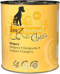 Dogz Finefood Nassfutter Hund Känguru mit Kartoffel ohne Konservierungsstoffe 6x800g – Bild 1 von 1