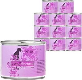 Produktbild von Dogz Finefood No. 10 Hundefutter Lamm ohne Konservierungsstoffe 12x200g