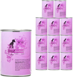 Produktbild von Dogz Finefood No. 10 Hundefutter Lamm ohne Konservierungsstoffe 12x400g