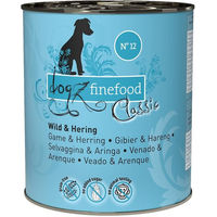 Produktbild von Dogz Finefood No. 12 Hundefutter Wild und Hering 12x800g
