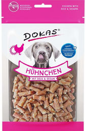 Produktbild von Dokas Belohnungssnack Hühnchen mit Reis und Sesam 3x70g