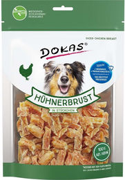 Produktbild von Dokas Belohnungssnack Hühnerbrust in Stückchen 3x200g