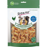 Produktbild von Dokas Belohnungssnack Hühnerbrust in Stückchen 3x200g