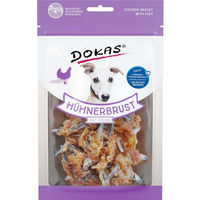 Produktbild von Dokas Belohnungssnack Hühnerbrust mit Fisch 4x70g