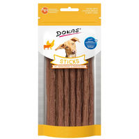 Produktbild von Dokas Belohnungssnack Sticks mit Hühnerbrust und Rinderleber 4x60g
