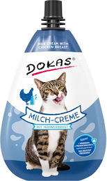 Dokas Cat Milch-Creme mit Hühnerbrust Katzensnack 80 g - 8 x 80 g – Bild 1 von 3