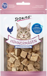Dokas Cat Snack Hühnermägen gefriergetrocknet für Katzen Adult 12 g - 6 x 12 g – Bild 1 von 4