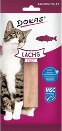 Dokas Cat Snack Lachs Filet Leckerli 22g - 9 x 22 g – Bild 1 von 4