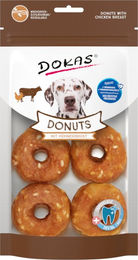Dokas Donuts Kausnack mit Hühnerbrust für Hunde 160 g monoprotein - 5 x 160 g – Bild 1 von 3