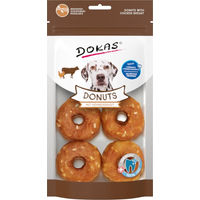 Produktbild von Dokas Donuts Kausnack mit Hühnerbrust für Hunde 160 g monoprotein - 5 x 160 g