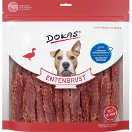 Produktbild von Dokas Entenbrust in Scheiben Trockenfleisch glutenfrei für Hunde 2x900g