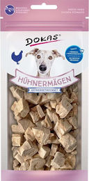 Produktbild von Dokas Gefriergetrocknete Hühnermägen Monoprotein Hundetrockenfleisch 3x20g