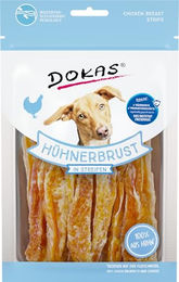 Dokas Getreidefreies Trockenfleisch Huhn als glutenfreier Hundesnack für alle Altersstufen 770g - 11 x 70 g – Bild 1 von 4