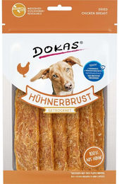 Produktbild von Dokas Hühnerbrust getrocknetes Monoprotein Hundesnack 3x70g