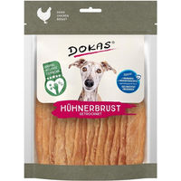 Produktbild von Dokas Hühnerbrust getrocknetes Monoprotein Hundetrockenfleisch 3x170g