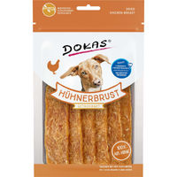 Produktbild von Dokas Hühnerbrust getrocknetes Monoprotein Hundetrockenfleisch 3x70g