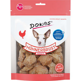 Produktbild von Dokas Hühnerbrust Nuggets Trockenfleisch Huhn glutenfrei 5x110g