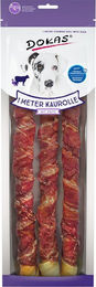 Dokas Hund Kausnack Kaurolle mit Ente und Rinderhaut 1 Meter 315g ohne Farb- und Aromastoffe sowie Konservierungsstoffe - 8 x 315 g – Bild 1 von 5
