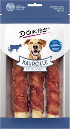 Dokas Hund Kausnack Kaurolle mit Entenbrust und Rind Medium Monoprotein mit hohem Fleischanteil 6 x 150g - 6 x 150 g – Bild 1 von 5