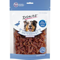 Produktbild von Dokas Hundesnack Ente Trockenfleisch glutenfrei und getreidefrei mit hohem Fleischanteil 200 g - 9 x 200 g