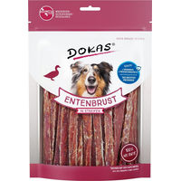 Produktbild von Dokas Hundesnack Entenbrust in Streifen Monoprotein Trockenfleisch 70 g - 12 x 70 g
