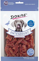 Produktbild von Dokas Hundesnack Entenbrust Trockenfleisch in Stückchen getreidefrei 12x70g