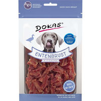 Produktbild von Dokas Hundesnack Entenbrust Trockenfleisch in Stückchen getreidefrei 12x70g