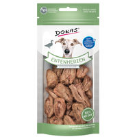 Produktbild von Dokas Hundesnack Entenherzen gefriergetrocknet monoproteinreich mit hohem Fleischanteil 22g - 22 g