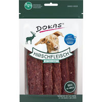 Produktbild von Dokas Hundesnack Hirschfleisch getrocknet Monoprotein Adult 60 g - 12 x 60 g