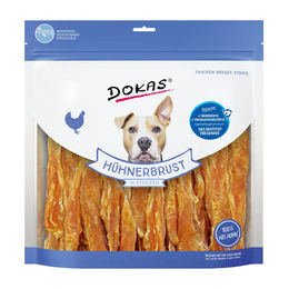 Dokas Hundesnack Hühnerbrust in Streifen Trockenfleisch mit hohem Fleischanteil 900 g - 900 g – Bild 1 von 4