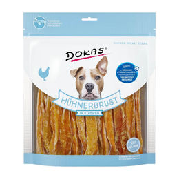 Dokas Hundesnack Hühnerbrust in Streifen Trockenfleisch Monoprotein ohne Konservierungsstoffe 500 g - 500 g – Bild 1 von 4