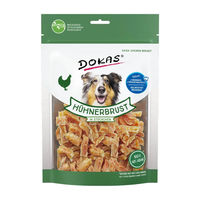 Produktbild von Dokas Hundesnack Hühnerbrust in Stückchen Monoprotein Trockenfleisch 200 g - 9 x 200 g