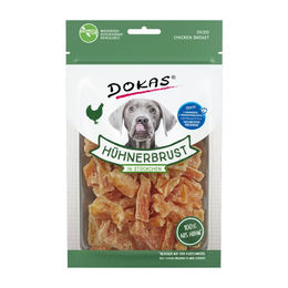 Dokas Hundesnack Hühnerbrust in Stückchen Monoprotein Trockenfleisch 70 g - 10 x 70 g – Bild 1 von 5