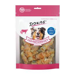 Dokas Hundesnack Hühnerbrust Kaurolle ohne Konservierungsstoffe 250 g - 2 x 250 g – Bild 1 von 4