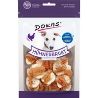 Produktbild von Dokas Hundesnack Hühnerbrust mit Banane Monoprotein 8x70g