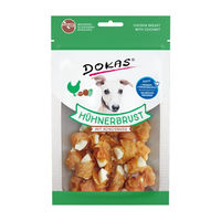Produktbild von Dokas Hundesnack Hühnerbrust mit Kokosnuss Trockenfleisch getreidefrei glutenfrei 60 g - 9 x 60 g