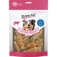 Produktbild von Dokas Hundesnack Kaurolle Hühnerbrust ohne Konservierungsstoffe 2x250g