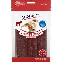 Produktbild von Dokas Hundesnack Lammfleisch getrocknet mit hohem Fleischanteil 6x70g