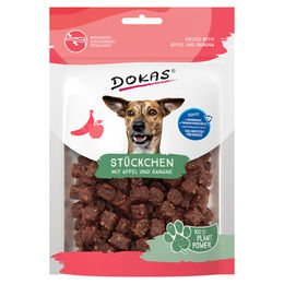 Dokas Hundesnack Stückchen mit Apfel und Banane vegan 105 g - 105 g – Bild 1 von 2