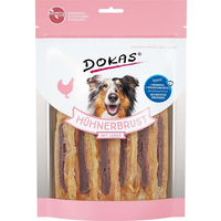 Produktbild von Dokas Hundesnack Trockenfleisch Hühnerbrust mit Leber 8x220g