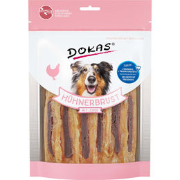 Dokas Hundesnack Trockenfleisch Hühnerbrust mit Leber mit hohem Fleischanteil 8x220g – Bild 1 von 2