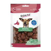 Produktbild von Dokas Hundesnack Würfel mit Apfel und Banane vegan ohne Zucker 105 g - 4 x 105 g