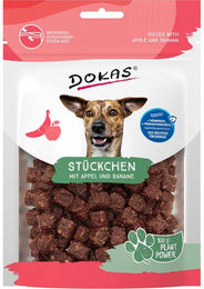 Produktbild von Dokas Hundestückchen Apfel und Banane Vegan Ohne tierisches Protein 3x105g - 3 x 105 g