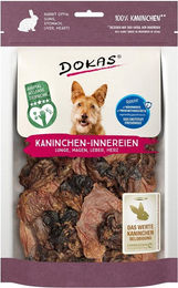 Dokas Hundetrockenfleisch Kaninchen-Innereien Monoprotein Getreidefrei 700g - 7 x 100 g – Bild 1 von 4