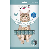 Produktbild von Dokas Katzensnack Naschcreme mit Leber und Huhn für erwachsene Katzen 90g - 12 x 90 g
