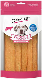 Produktbild von Dokas Kauchips Hühnerbrust Monoprotein Kausnack für Hunde Adult 875 g - 5 x 175 g